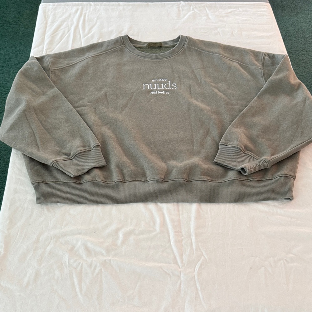 Nuuds Women's Olive Crewneck Sweater